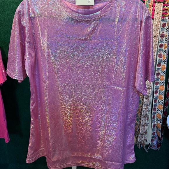 Tops - 037 New Fashion Holographic T-shirt
